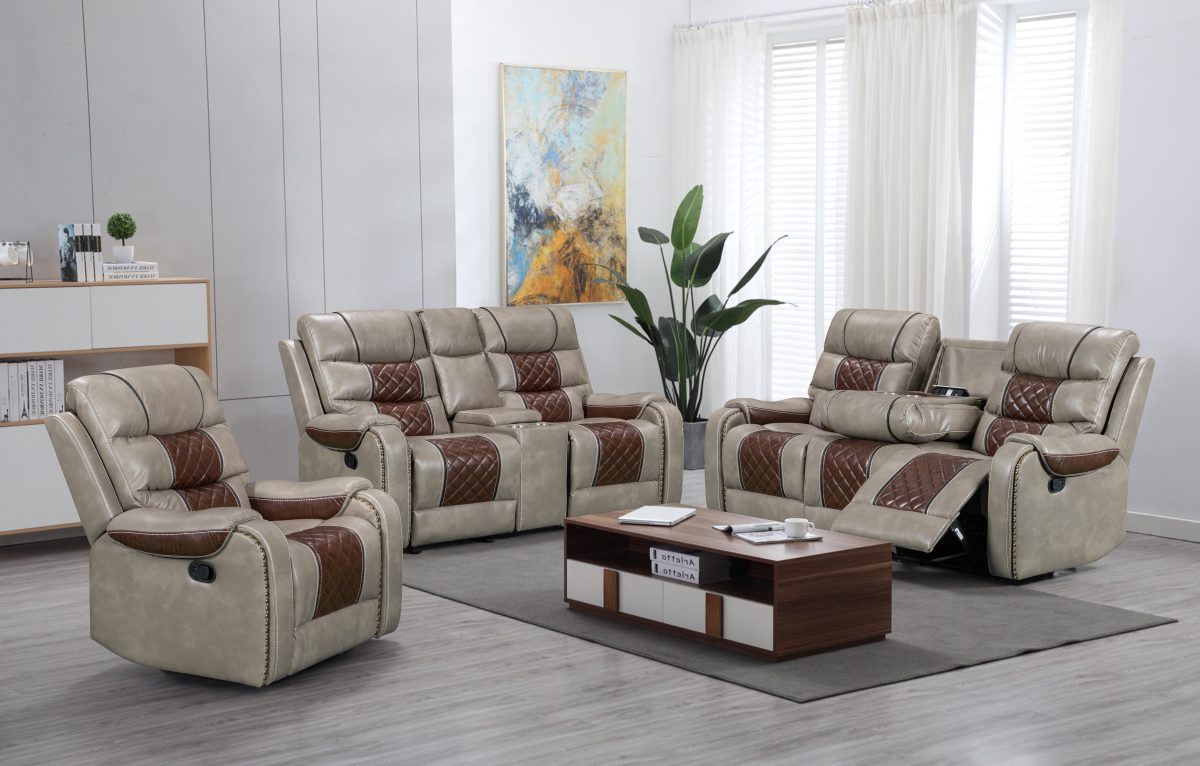 U121 Loveseat w/ Console & USB